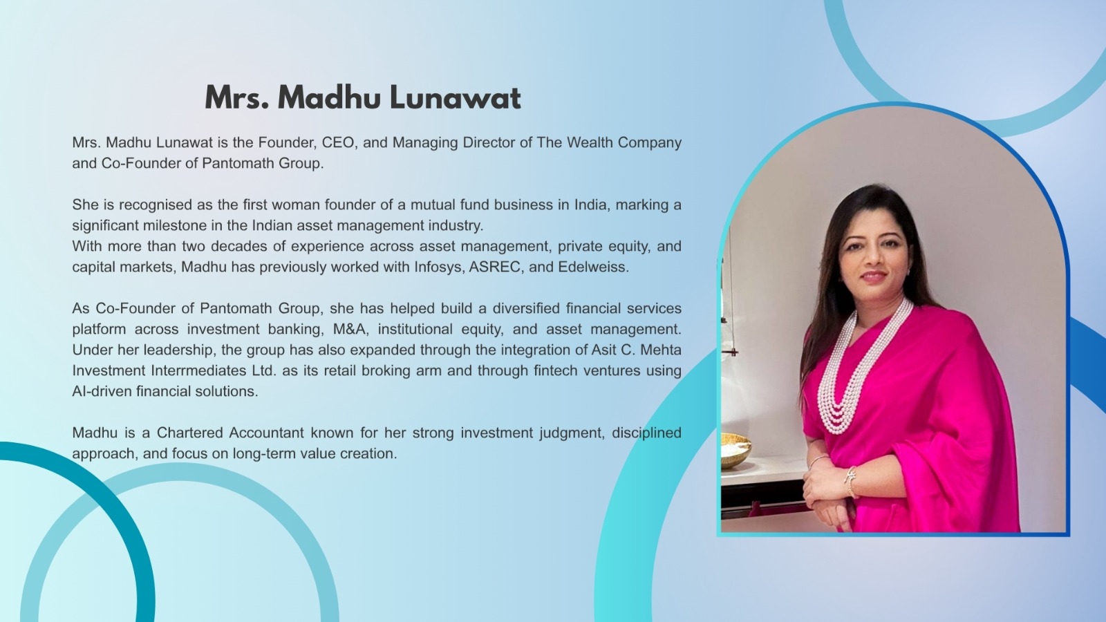 Mrs. Madhu Lunawat